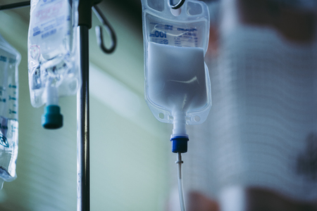 Infusion of a hospitalの写真素材