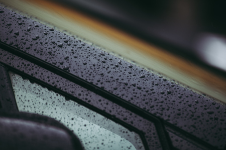 Wet car bodyの写真素材