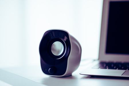 Small Computer Speakersの写真素材