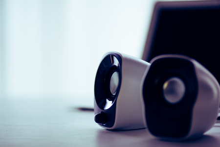 Small Computer Speakersの写真素材
