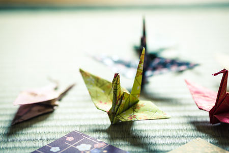 Origami, Japanese culture imageの写真素材