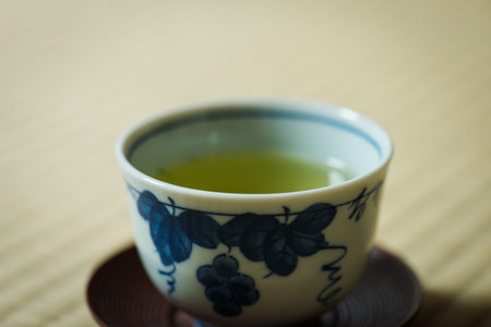 Close up Japanese teaの写真素材