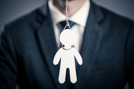 Hanging conceptの写真素材