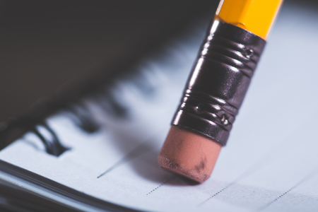 Eraser of pencilの写真素材