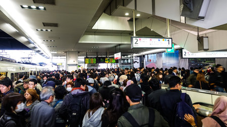 Osaka, Japan -  5 November 2017 - JR Osaka Station in Osaka of Japan.This is a station of West Japan...