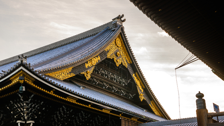 Kyoto,Japan - 18 December 2017: Higashi Honganji is one of two dominant sub-sects of Shin Buddhism in Japan and abroad, the other being Nishi Honganji.のeditorial素材