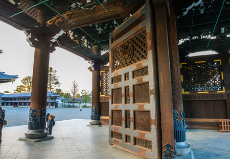 Kyoto,Japan - 18 December 2017: Higashi Honganji is one of two dominant sub-sects of Shin Buddhism in Japan and abroad, the other being Nishi Honganji.のeditorial素材