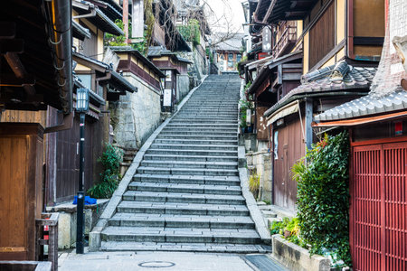 sannenzaka steps in Higashiyama Kyoto Japan