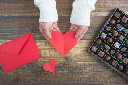 Valentine's day chocolateの写真素材