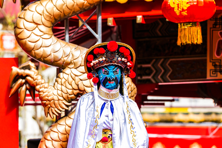 Kobe,Japan - February 16 2018 - Bian Lian,The Art of Chinese Face Mask Changing.のeditorial素材