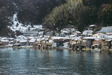 Old Japanese port townの写真素材