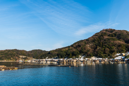 Old Japanese port townの写真素材