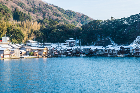Old Japanese port townの写真素材