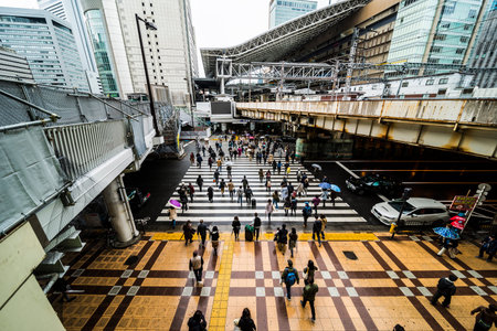Osaka, Japan -  21 March 2018 - JR Osaka Station in Osaka of Japan.This is a station of West Japan...