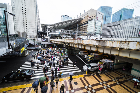 Osaka, Japan -  21 March 2018 - JR Osaka Station in Osaka of Japan.This is a station of West Japan Railway Company.のeditorial素材