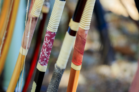 Japanese archery toolsの写真素材