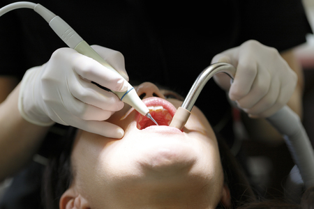 Asian women Dental careの写真素材