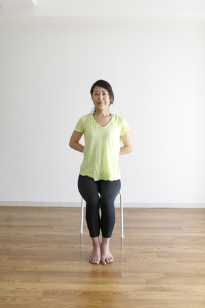 woman and flexible gymnasticsの写真素材