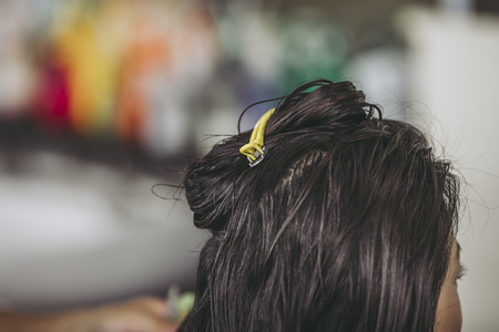 Asian women and hairdressersの写真素材