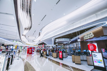 Changi, Singapore - May 18,2018: Changi Airport in Singapore.It is the primary civilian airport for...