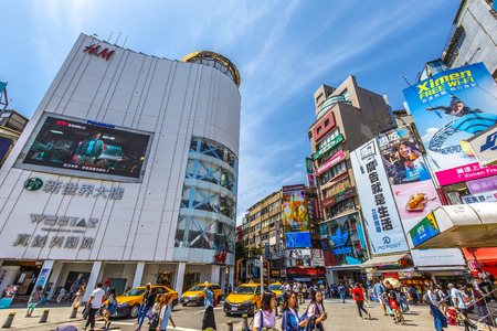 taipei,taiwan - May 10,2018 : Ximending is a neighborhood and shopping district in the Wanhua District of Taipei, Taiwan.のeditorial素材