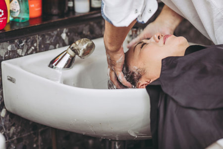 Women and beauty salon shampoo