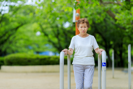 Elderly women and rehabilitationの写真素材