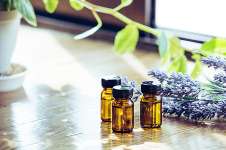 Lavender aroma oilの写真素材