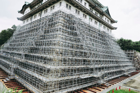 Nagoya,Japan - July 31,2018 - Nagoya castle in Nagoya city,Aichi,Japan.Nagoya Castle built by Tokugawa Ieyasu in 1612.のeditorial素材