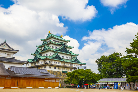 Nagoya,Japan - July 31,2018 - Nagoya castle in Nagoya city,Aichi,Japan.Nagoya Castle built by Tokugawa Ieyasu in 1612.のeditorial素材