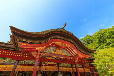 Fukuoka,Japan - July 20,2018 -  Dazaifu Tenmangu Shrine was built in honor of Sugawara Michizane.Many people pray to pass the school entrance exam.のeditorial素材
