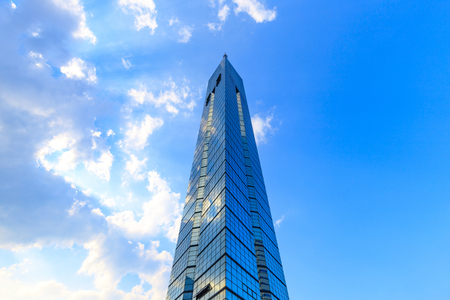 Fukuoka,Japan - July 20,2018 -  Fukuoka tower in Japan.This tower of 234 meters above sea level is the tallest beach tower in Japan.のeditorial素材