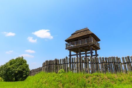 Saga,Japan - July 20,2018 - Yoshinogari Historical Park is an outstanding archaeological site in Saga Prefecture,Japan. The sprawling park covers a large settlement from the Yayoi Period.のeditorial素材