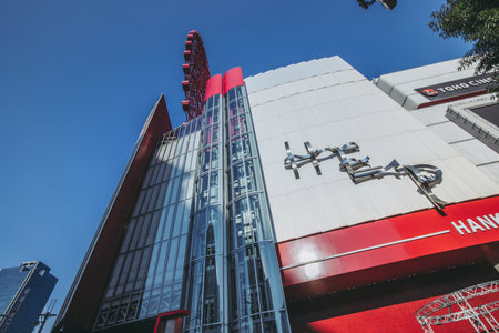 Osaka,Japan - july 14, 2018: Hankyu Entertainment Park in Osaka, Japan.HEP is a large shopping and entertainment complex consisting.のeditorial素材