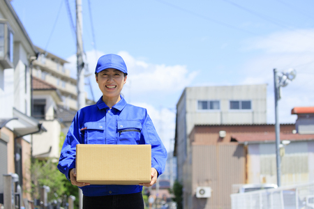Women working for deliveryの写真素材