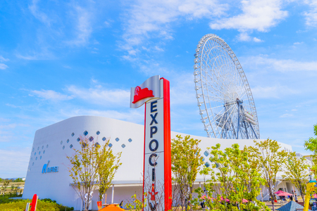 Osaka,Japan - 13 October 2018 - EXPOCITY is a large theme park in the Expo Memorial Park in Suita City, Osaka Prefecture.のeditorial素材