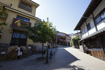 Hyogo,Japan - October 3,2018 -  Arima hot spring resort in Kobe in Hyogo Prefectures in Japan.のeditorial素材