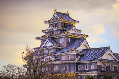 Okayama castle in Okayama city, Japanのeditorial素材
