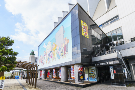 Tottori, Japan - December 18, 2018: Mizuki Shigeru Road at Sakaiminato, Tottori, Japan.Shigeru Mizuki is a Japanese manga anime writer, most known for Gegege no Kitaro.のeditorial素材