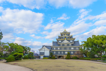 Okayama castle in Okayama city, Japanのeditorial素材