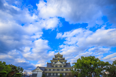 Okayama castle in Okayama city, Japanのeditorial素材