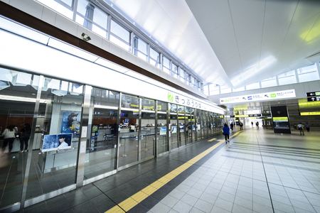 Hiroshima,Japan - July 25,2018 - Hiroshima Station is a railway station in Minami-ku, Hiroshima, Japan, operated by West Japan Railway Company.のeditorial素材
