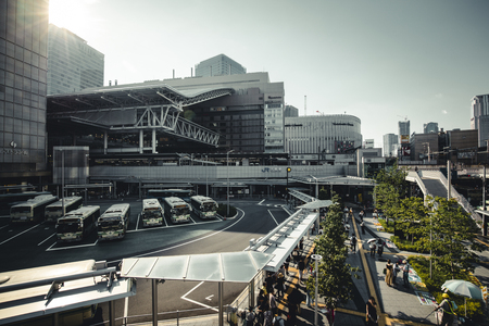 Osaka, Japan -  14 July 2018 - Cityscape of Umeda area,ââOsaka prefecture in Japan.のeditorial素材