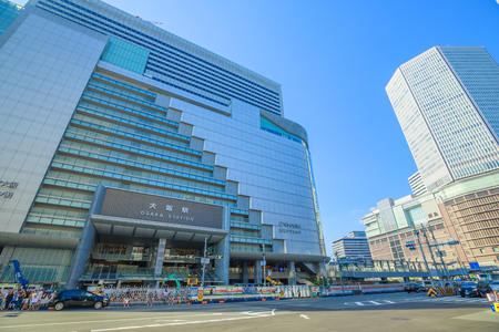 Osaka, Japan -  14 July 2018 - Cityscape of Umeda area,ââOsaka prefecture in Japan.のeditorial素材