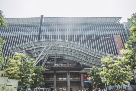 Fukuoka,Japan - July 18,2018 -  Located in Fukuoka City, Hakata Station is a major railway station in southern Japan and the largest on Kyushu Island.のeditorial素材