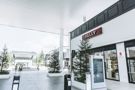 Hiroshima,Japan - July 26,2018 -  THE OUTLETS HIROSHIMA is an outlet shopping mall in Saeki, Hiroshima Prefecture, Japan.のeditorial素材