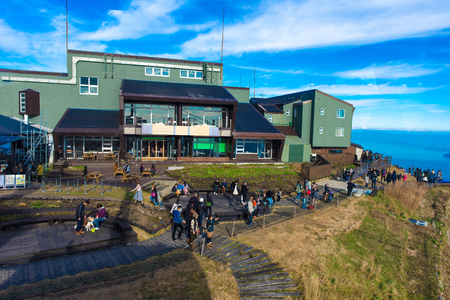 shiga,Japan - November 13,2017 : Biwa Lake Valley at Shiga Japan. Lake Biwa located at the centre of Shiga Prefecture, is the biggest lake in Japan.のeditorial素材