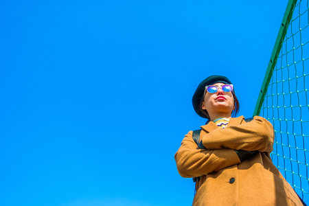 Asian female traveler in Japanの写真素材
