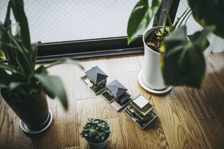 House model miniatureの写真素材