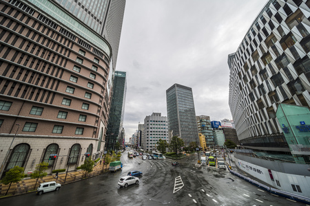 Osaka, Japan -  21 March 2018 - Cityscape of Umeda area,ââOsaka prefecture in Japan.のeditorial素材